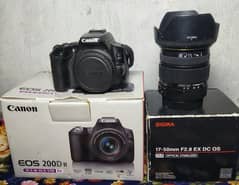 Canon eos 200D II With Sigma lens 17.50