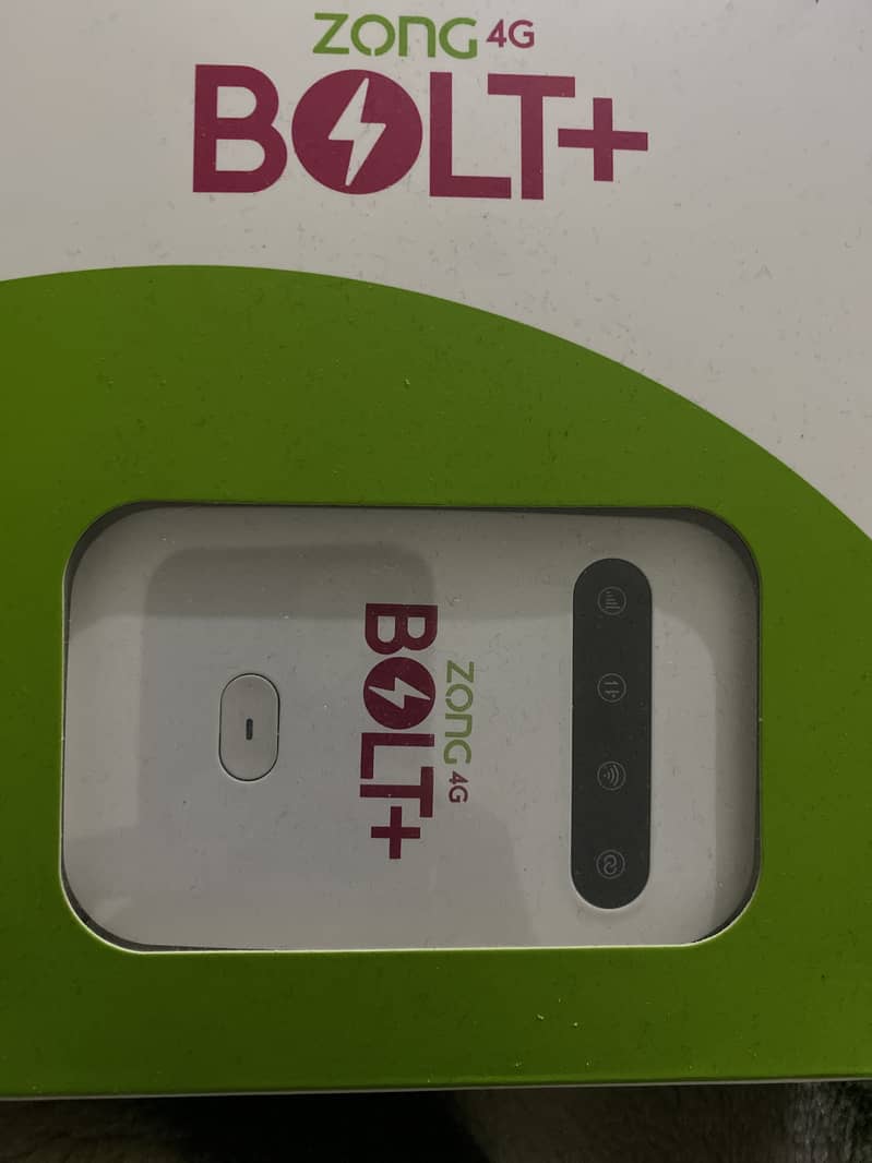 Brand new zong 4G bolt + Latest device 0