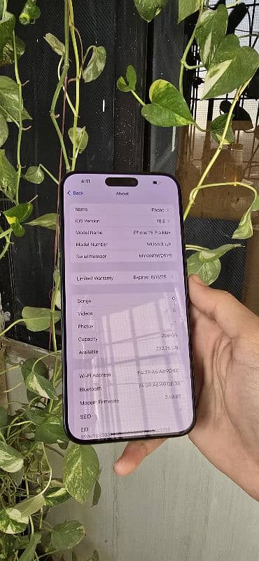 IPHONE 15 PRO MAX 256 GB JV 1