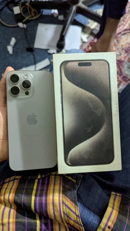 Iphone 15 pro max Jv 256 GB with box 1