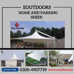 Car Parking Structure , Tensile Fabrics , Wall Mounted | Marquee Shed