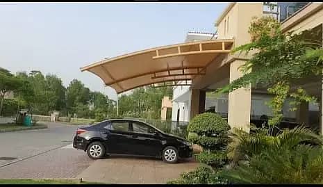 Car Porch Roof Design| Tensile Car Parking| PVC Fabric |Cafe Roof She 5