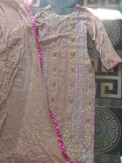 Full Sleeves Maxi And Dupatta Without Trouser