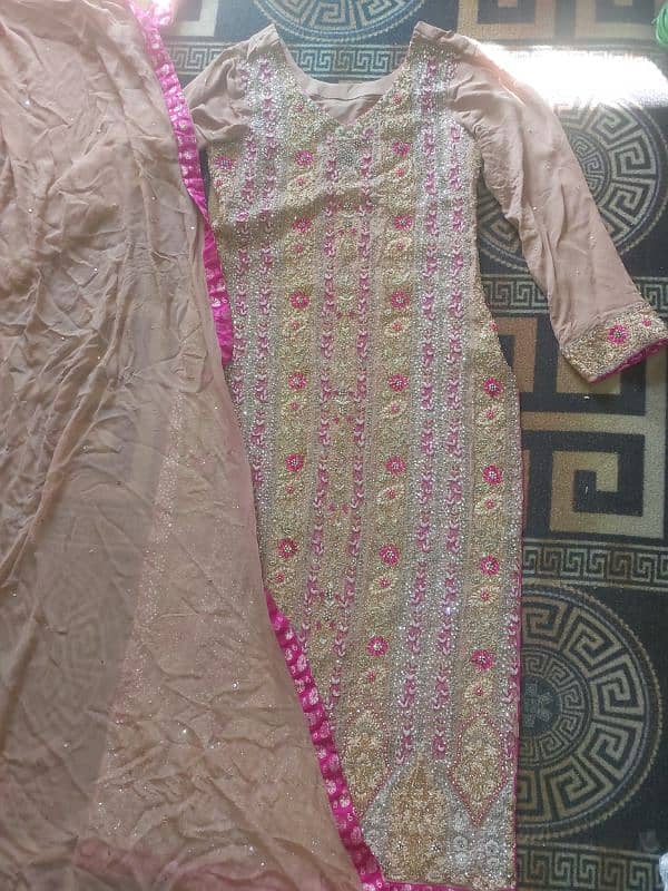 Full Sleeves Maxi And Dupatta Without Trouser 0