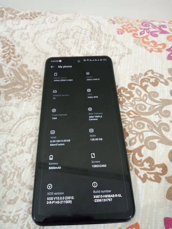 Infinix Zero X Neo 8+5GB Ram / 128 GB Internal 4