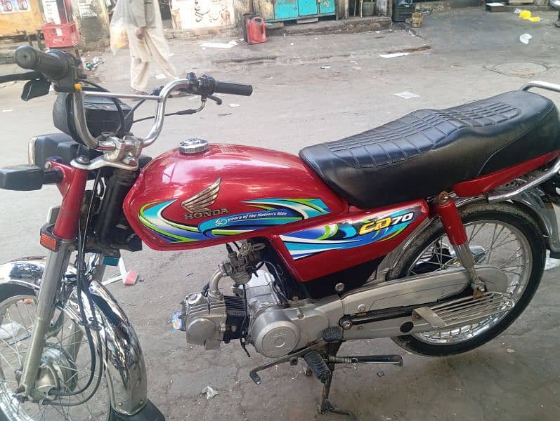 honda CD 70 2016 model condition like new doctor use bike 7