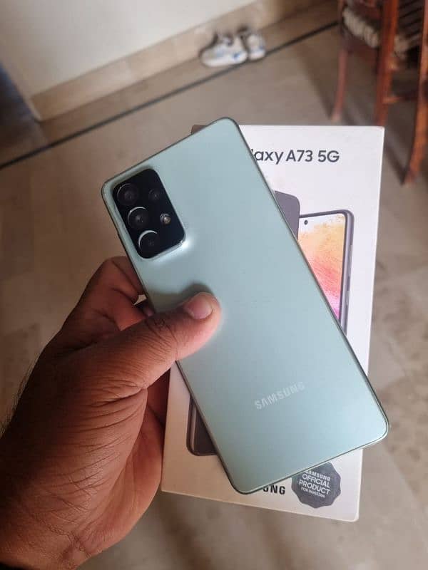 samsung a73 8/256 dual approved with box 0