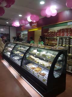 bakery display counter for sale / Sweet counter/ cake chillar