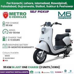 metro scootey m6 white colour