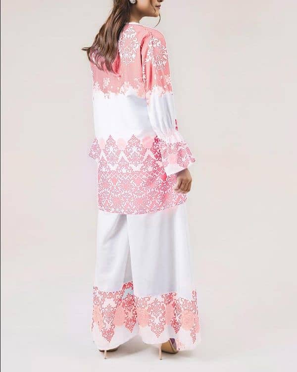 women's stitched printed shirt and trousers 3