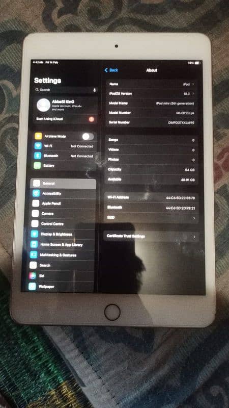 Ipad Mini 5 64Gb koi issue nhi ha 1