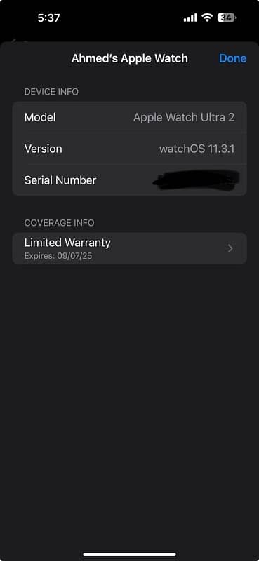 Apple Watch Ultra 2 MINT in warranty till July 3