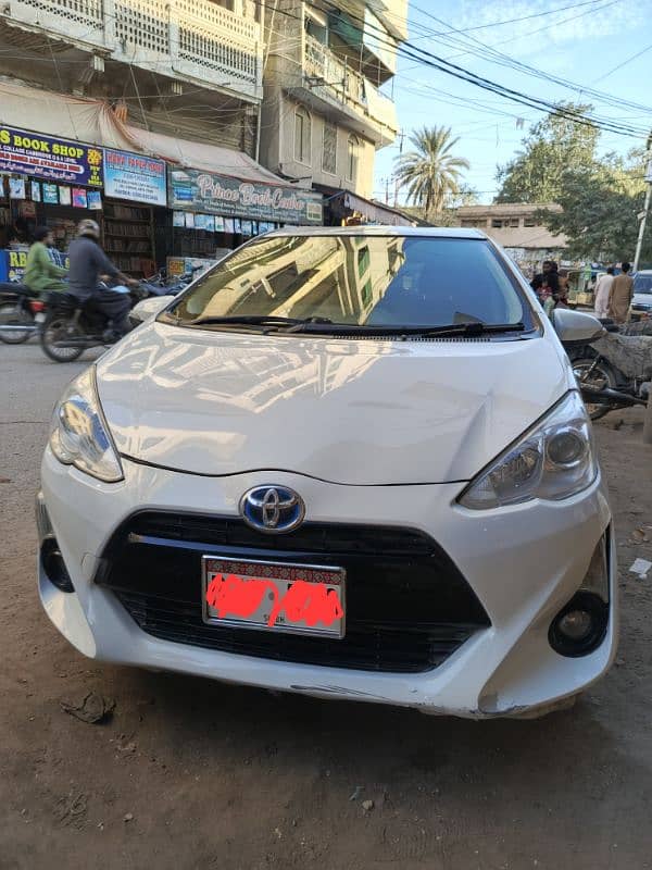 Toyota Aqua 2017/2021 white urgent sale 1