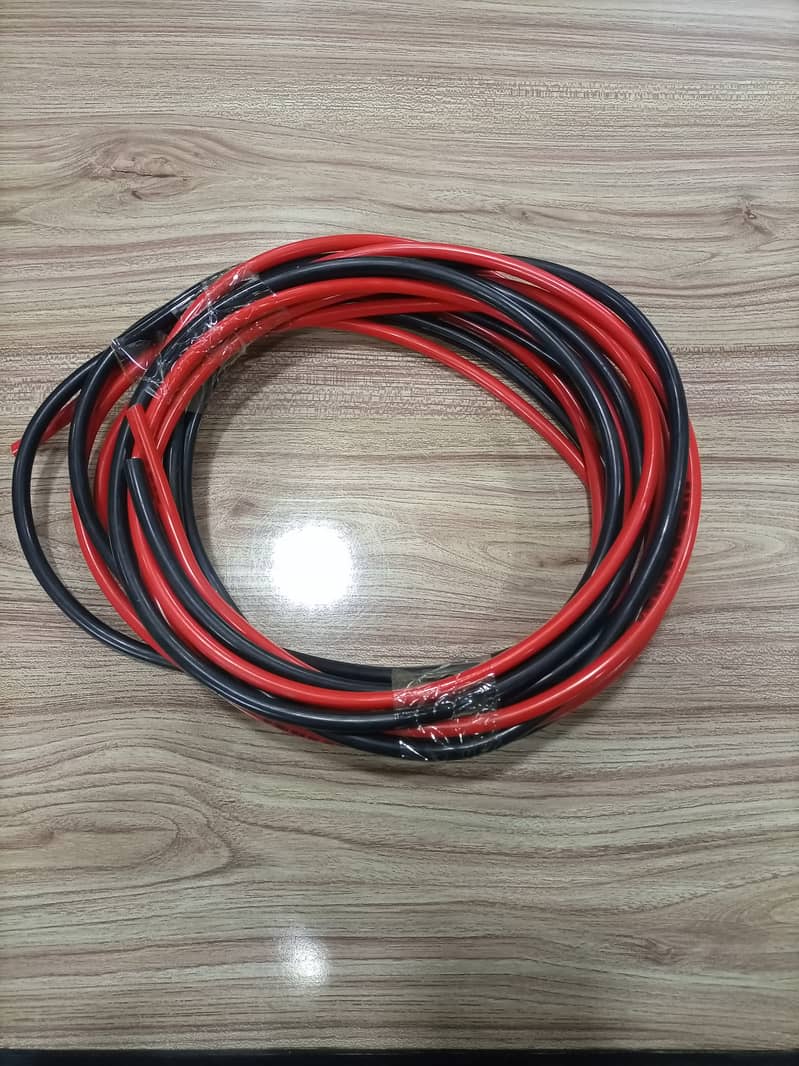 Solar wire 10mm double shield 1800W (18 Feet Red + 18 Feet Black) 0