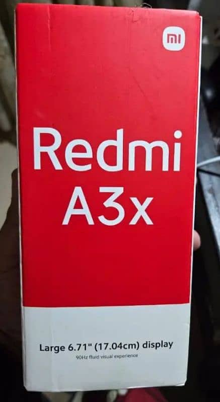 Redmi A3x 3gp 64gp with box charger 3