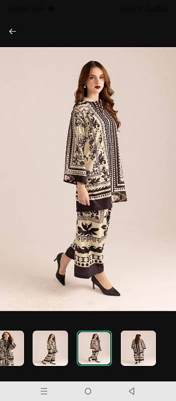 women's stitched printed shirt and trousers 3