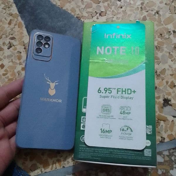 Note 10 Infinix complete box with wereenty card 2