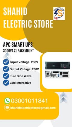 APC SMART UPS 3000VA XL RACKMOUNT for Industry/Computer