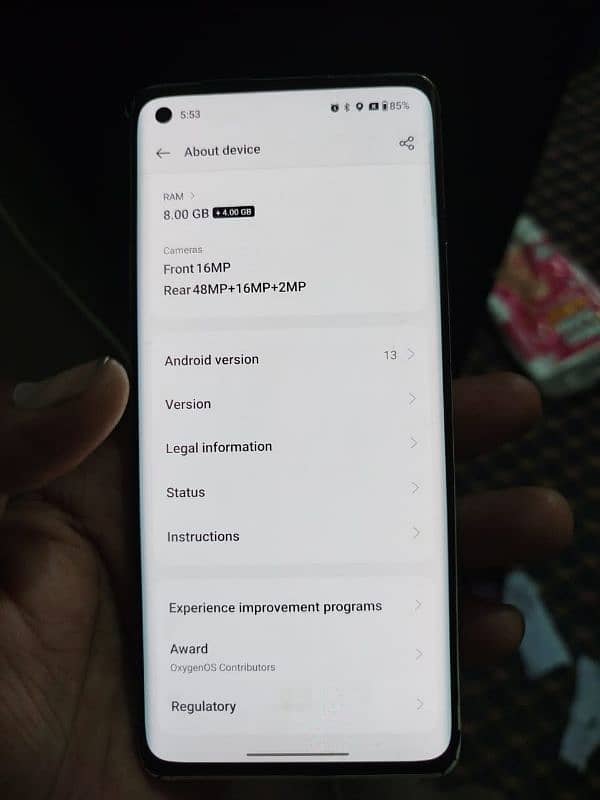 OnePlus 8.8/128 dubal global only back creak ha 5