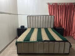 LIKE BRAND NEW BED SET USED FOR SALE WITHOUT mattress