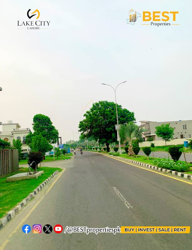 1 Kanal Cheapest Plot for SALE in Block M2 Lake City Lahore 2