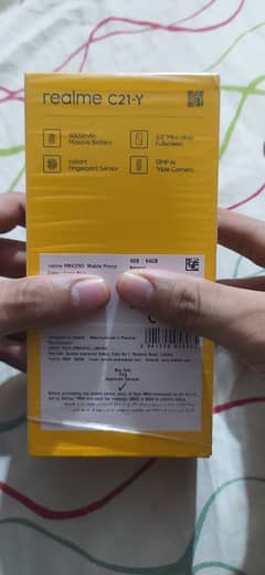 Realme c21-y with box 4/64 pta approved 10/10 condition