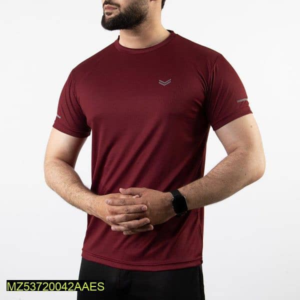 Men's dry fit plain T shirt 1 PC 5