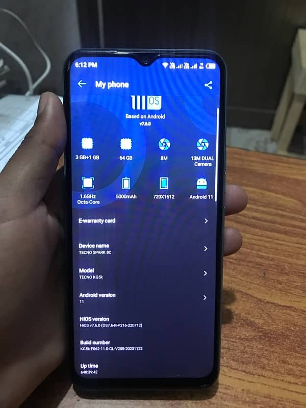 Tecno spark 8c  4/64 1
