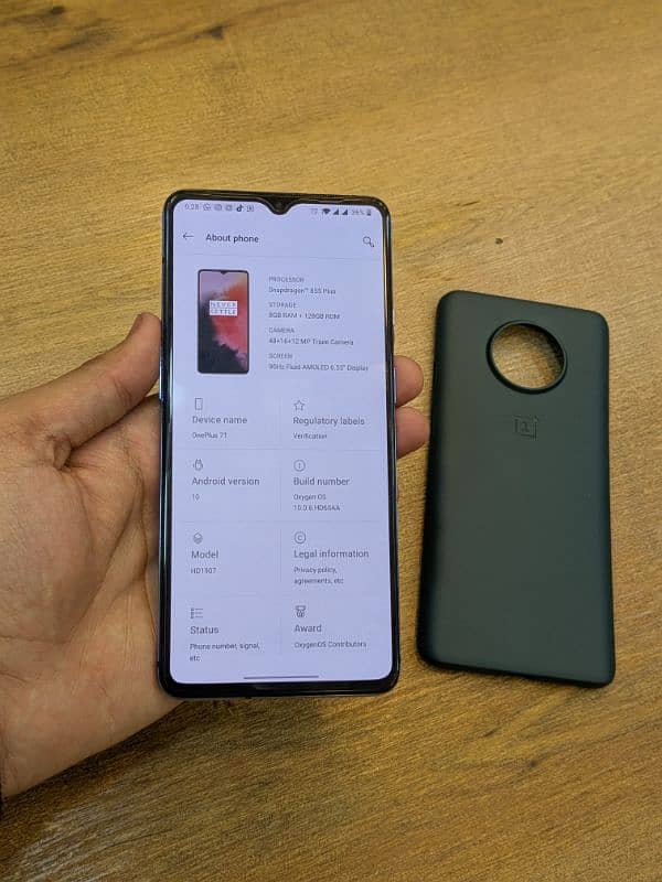 OnePlus 7t 8ram 128gb dual sim 1