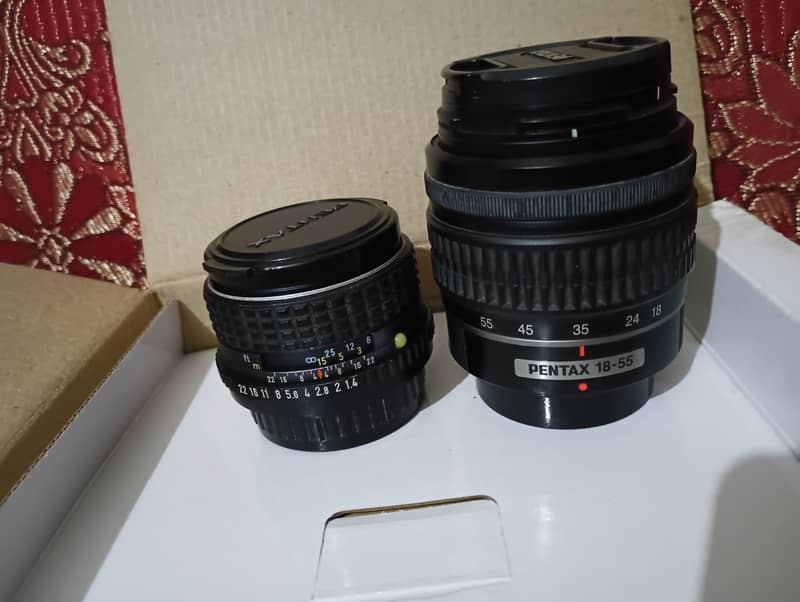 Pentax k500 dslr, 18-55mm and 50mm lens 4