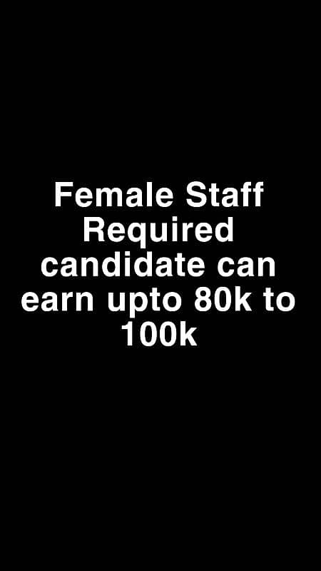 Call center agent Required Only females 0