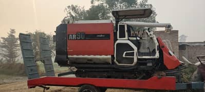 Kubota AR 90 AERO STAR Combine Harvester Working in Rice Field