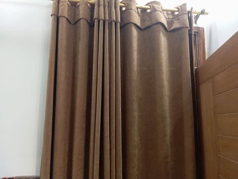 5 curtain velvet brown colour 1