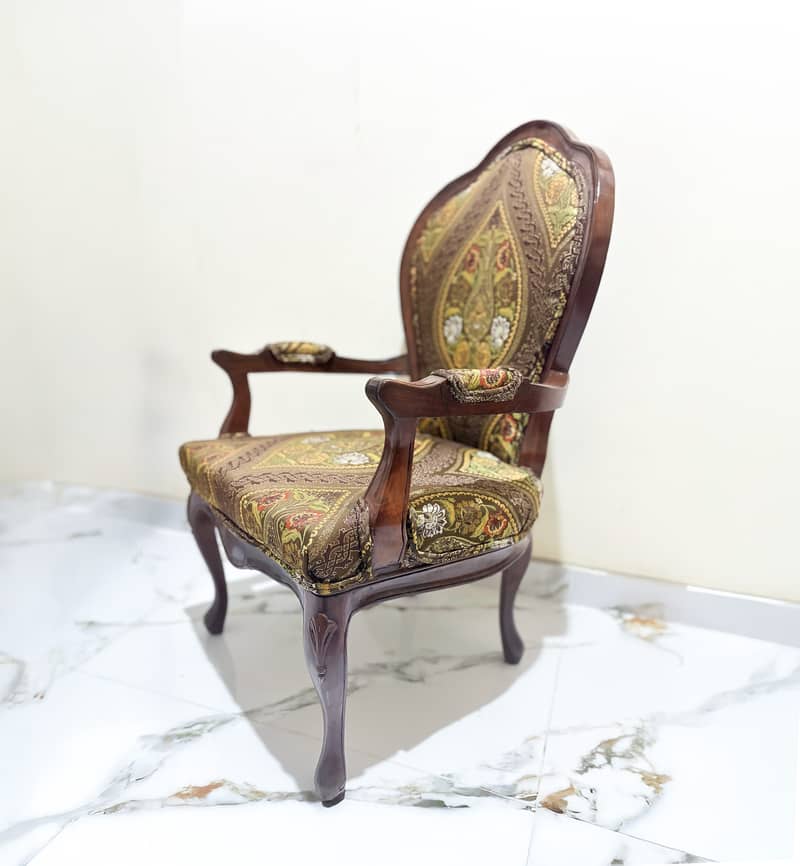 Sheesham Wood Chairs For Sale (Pair) 2