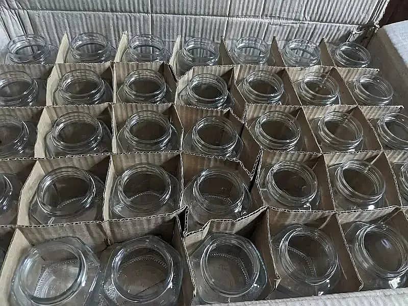 Protine Glass Bottles | Square Glass Jar | Round Glass jar 16