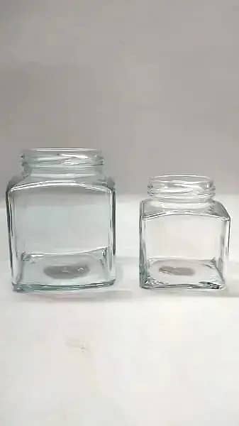 Protine Glass Bottles | Square Glass Jar | Round Glass jar |Glass Jars 3