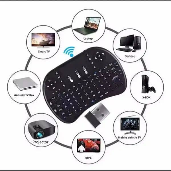 I8 Mini Wireless Keyboard Air Mouse Touchpad For Laptop Computer TVBox 1