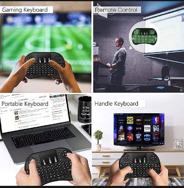 I8 Mini Wireless Keyboard Air Mouse Touchpad For Laptop Computer TVBox 14