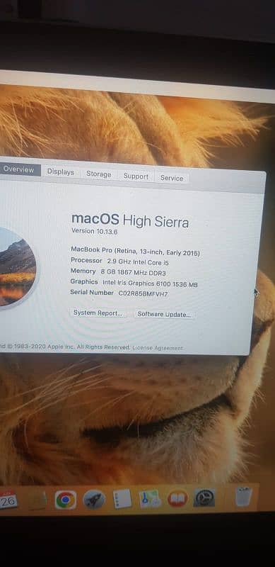 Macbook pro Ratina Early 2015 4