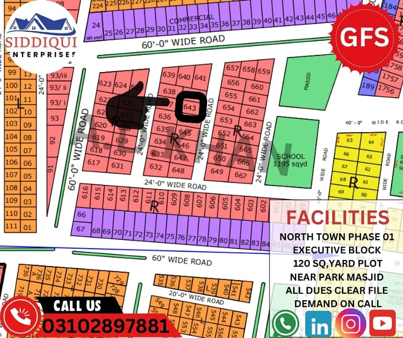 PLOT FOR SALE IN EXECUTIVE BLOCK 0