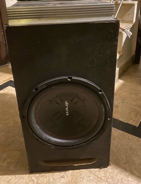 Woofer + Amplifier 4 channel 1