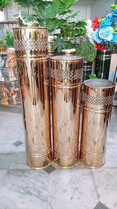 Stainless Steel Floor/Table Vase 3