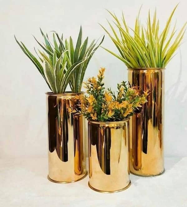 Stainless Steel Floor/Table Vase 11