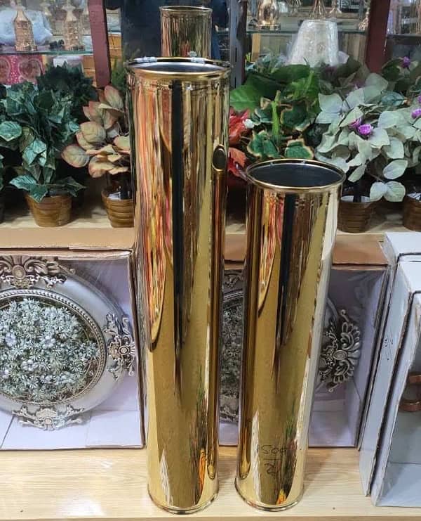 Stainless Steel Floor/Table Vase 15