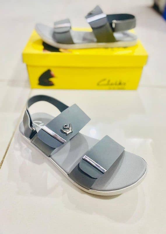 Mens Casual lightweight grey  Rexine Sandals 0