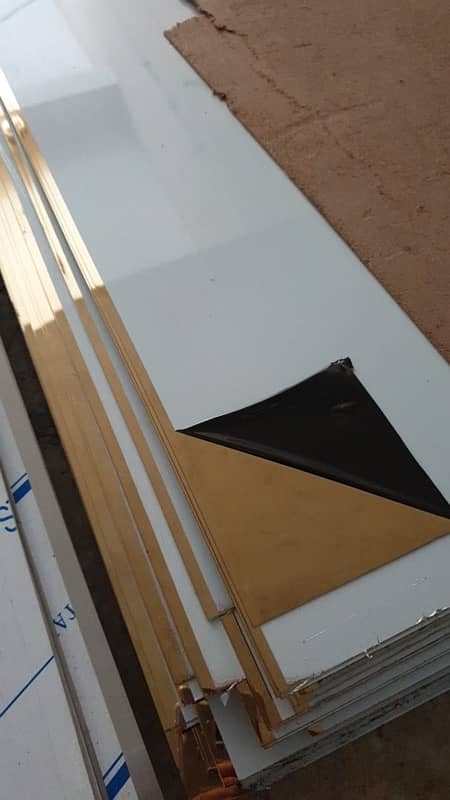 Golden Stainless Steel Sheets Available 0