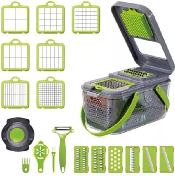 New 22-Piece Vegetable Chopper, Slicer & Dicer – All-in-1 Kitchen Tool 3