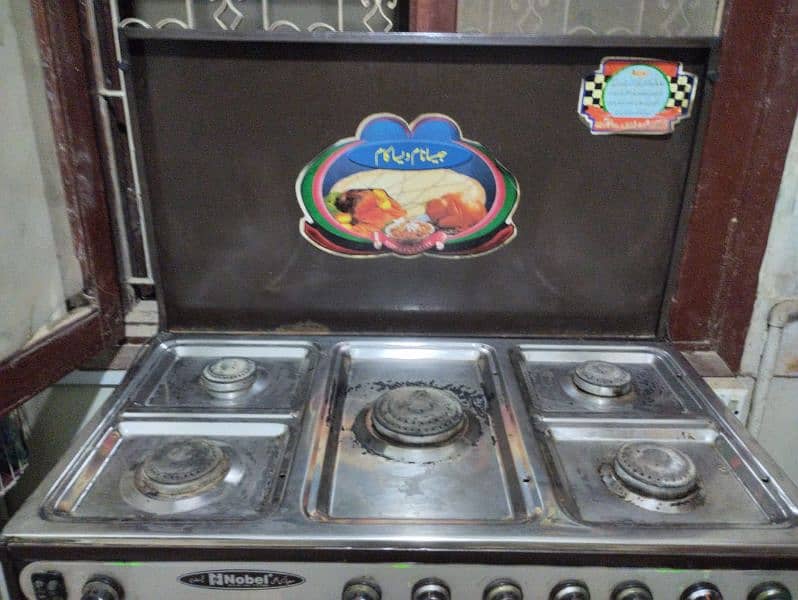 Nobel 5 Gas Stove + Oven & Grill 2