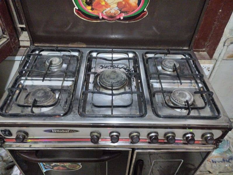 Nobel 5 Gas Stove + Oven & Grill 4