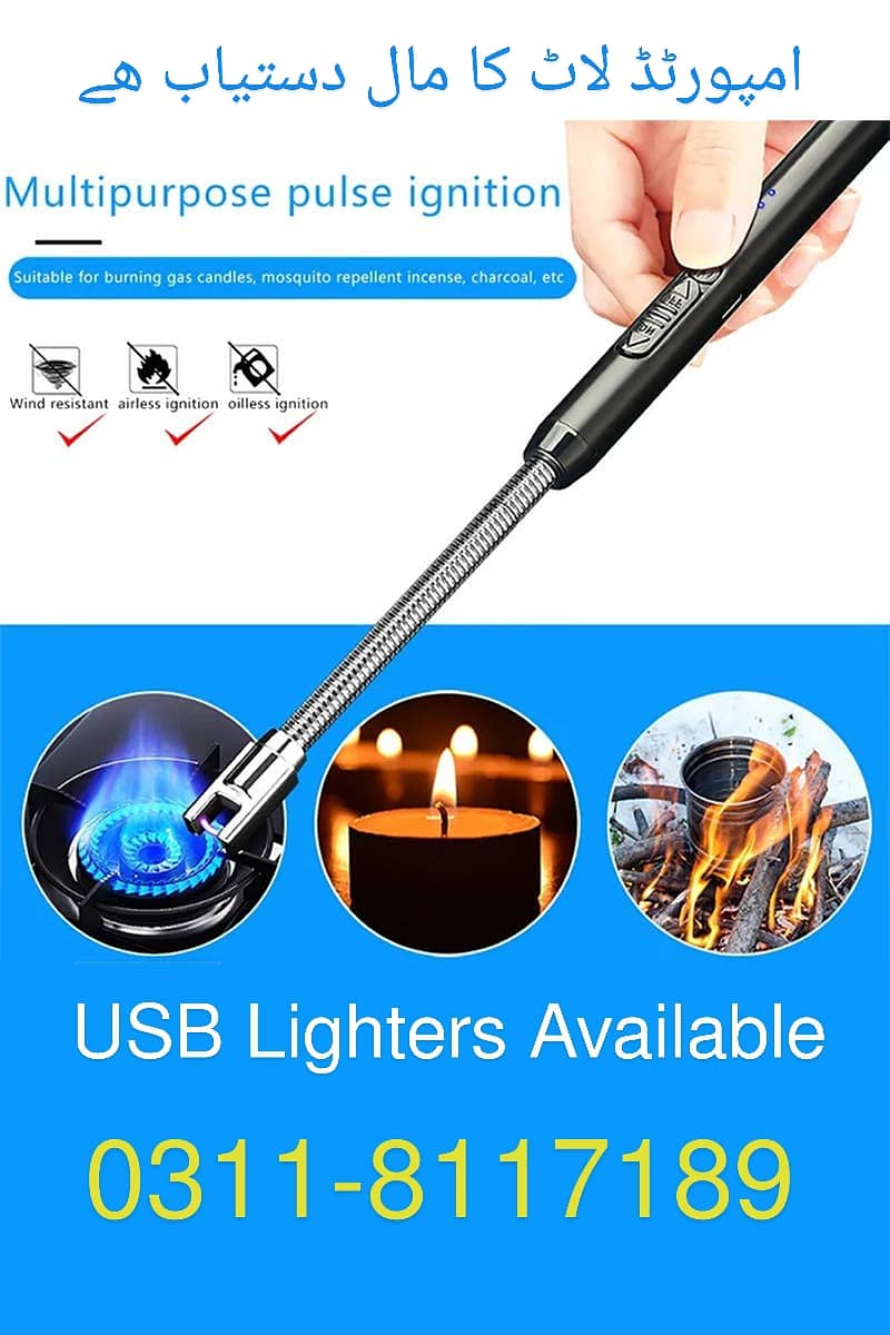 USB Electric Lighter Rechargeable For Sale 0